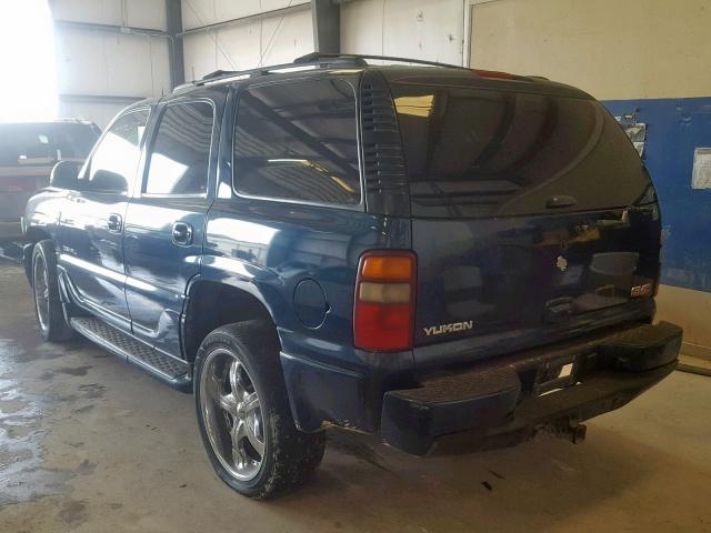 1GKEK63U35J234401 - 2005 GMC YUKON DENA BLUE photo 3