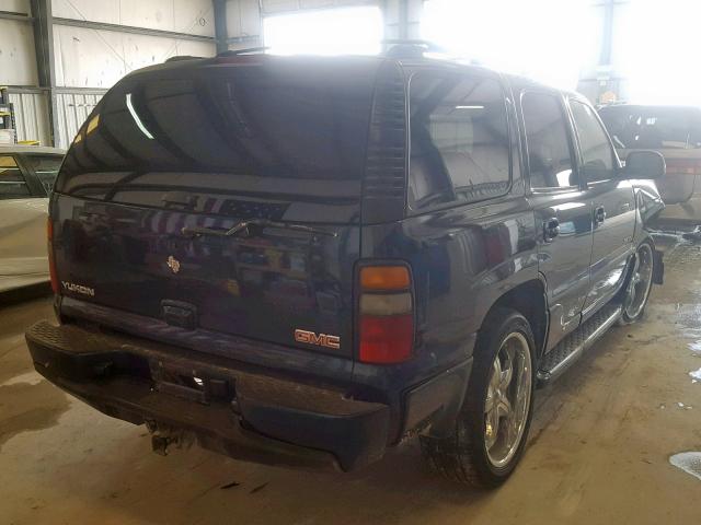 1GKEK63U35J234401 - 2005 GMC YUKON DENA BLUE photo 4