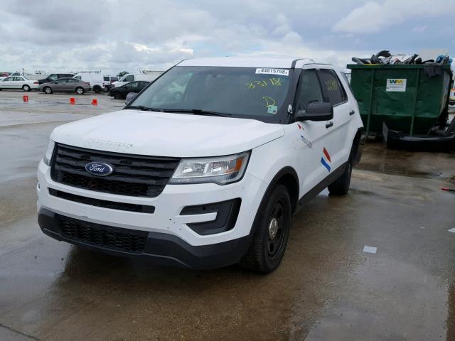 1FM5K8AR3HGA77231 - 2017 FORD EXPLORER P WHITE photo 2