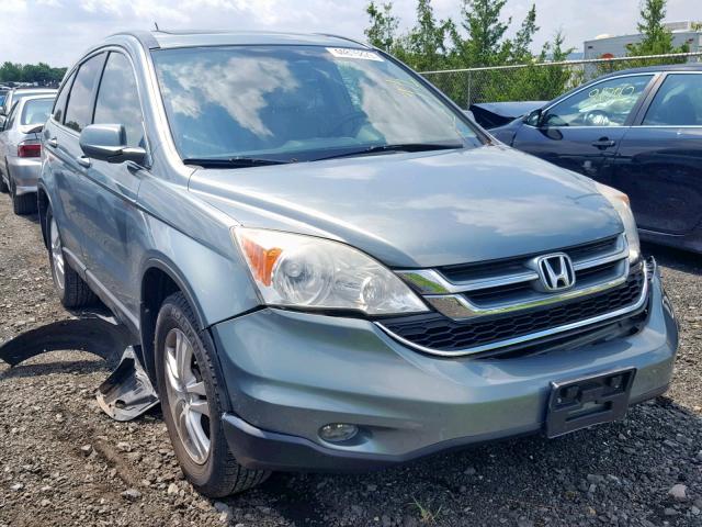 5J6RE4H74AL018223 - 2010 HONDA CR-V EXL GREEN photo 1