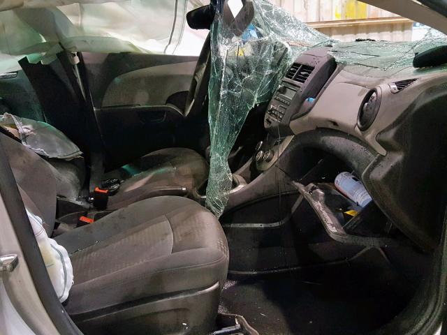 1G1JB6SH3D4155847 - 2013 CHEVROLET SONIC LS SILVER photo 5