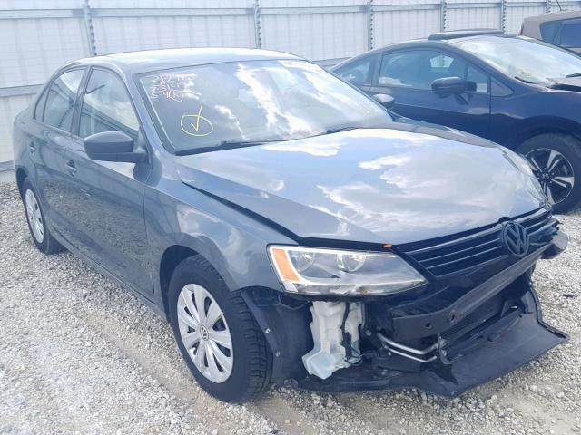 3VW2K7AJ2DM247832 - 2013 VOLKSWAGEN JETTA BASE 灰色 照片 1