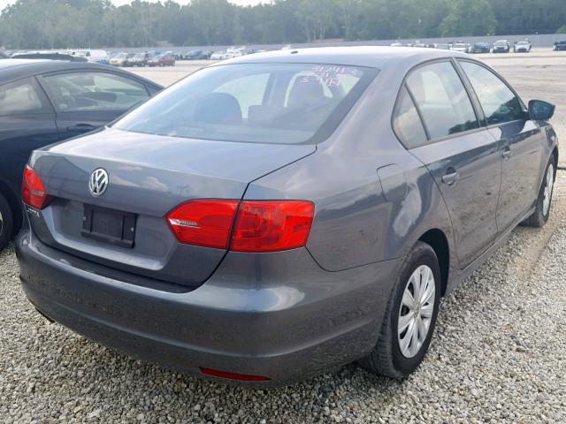 3VW2K7AJ2DM247832 - 2013 VOLKSWAGEN JETTA BASE 灰色 照片 4