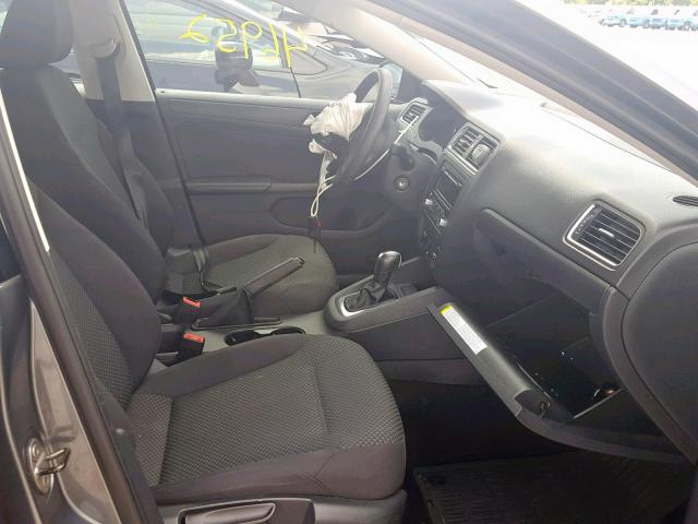 3VW2K7AJ2DM247832 - 2013 VOLKSWAGEN JETTA BASE 灰色 照片 5