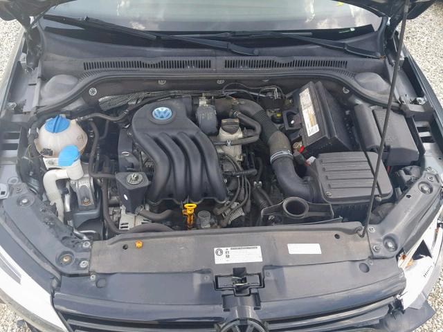 3VW2K7AJ2DM247832 - 2013 VOLKSWAGEN JETTA BASE 灰色 照片 7