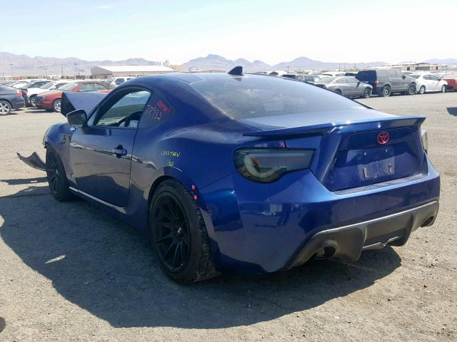 JF1ZNAA18F9713390 - 2015 TOYOTA SCION FR-S BLUE photo 3