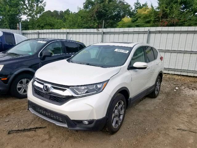 2HKRW2H80JH687898 - 2018 HONDA CR-V EXL WHITE photo 2