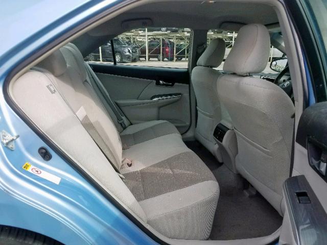 4T1BD1FKXDU083684 - 2013 TOYOTA CAMRY HYBR BLUE photo 6