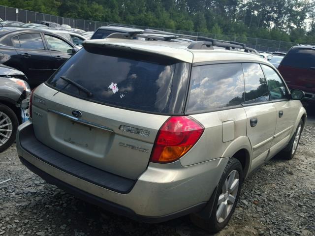 4S4BP61C667362703 - 2006 SUBARU LEGACY OUT BEIGE photo 4