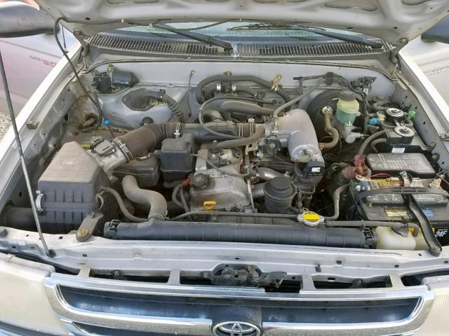 5TENL42N4YZ687718 - 2000 TOYOTA TACOMA SILVER photo 7