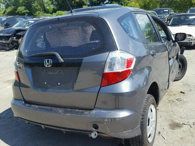 JHMGE8H37DC074595 - 2013 HONDA FIT GRAY photo 4