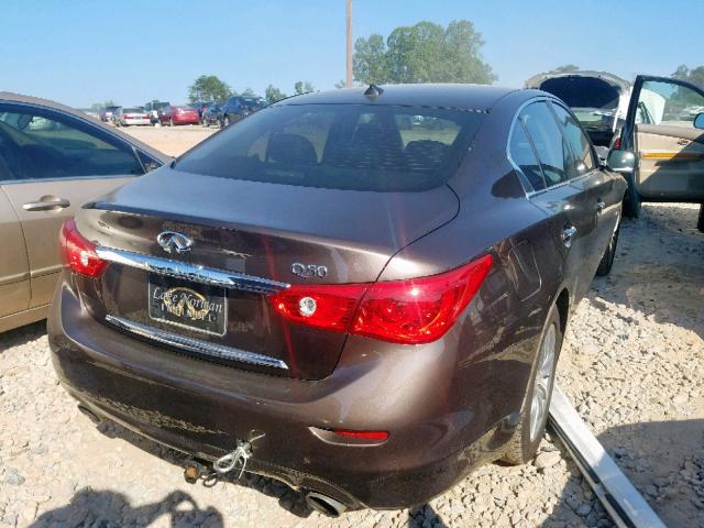 JN1CV7AP3HM640178 - 2017 INFINITI Q50 BASE BROWN photo 4