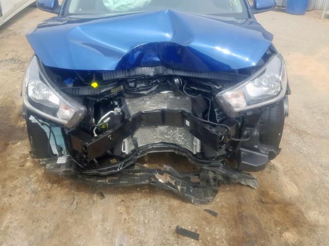 3KPA24AB7KE218212 - 2019 KIA RIO S BLUE photo 9