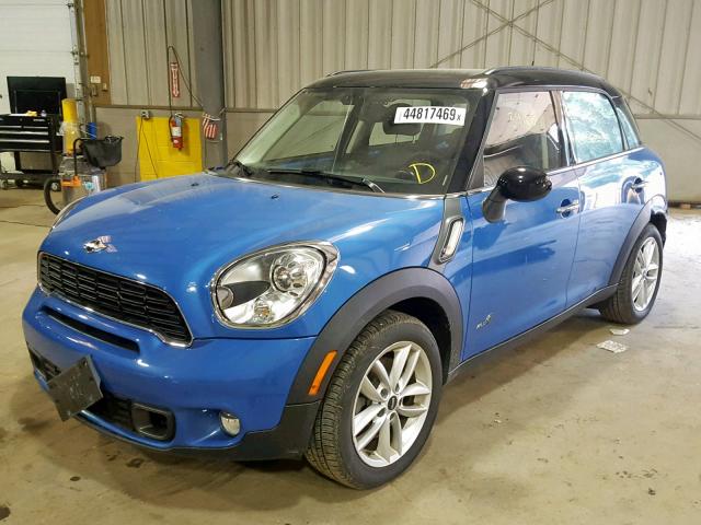 WMWZC5C50EWP36103 - 2014 MINI COOPER S C BLUE photo 2