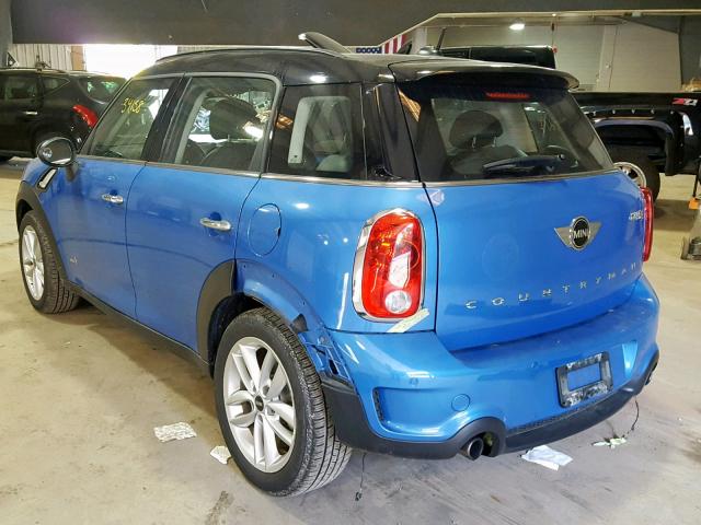 WMWZC5C50EWP36103 - 2014 MINI COOPER S C BLUE photo 3