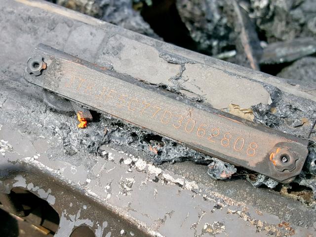 JTKJF5C77D3062808 - 2013 TOYOTA SCION TC ნაცრისფერი ფოტო 10