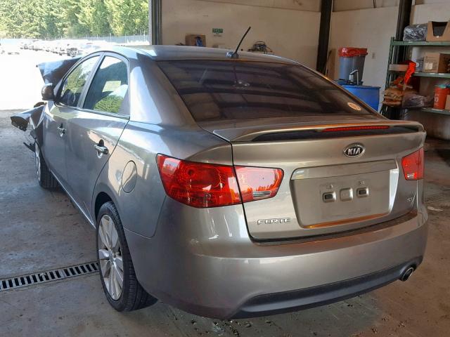 KNAFW4A39C5504589 - 2012 KIA FORTE SX GRAY photo 3