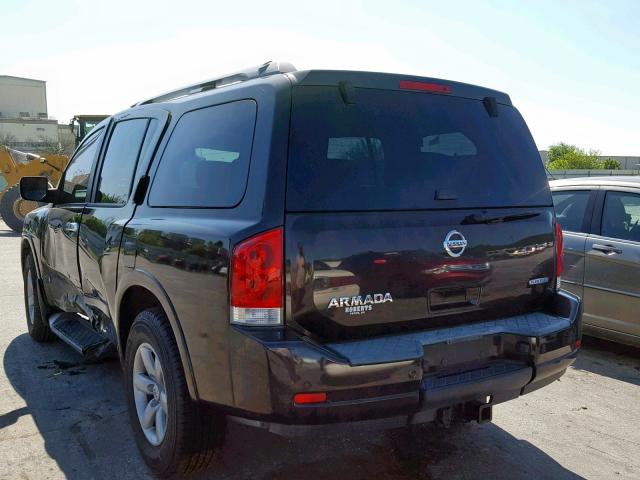 5N1BA0ND9BN624107 - 2011 NISSAN ARMADA SV BLACK photo 3