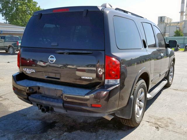 5N1BA0ND9BN624107 - 2011 NISSAN ARMADA SV BLACK photo 4