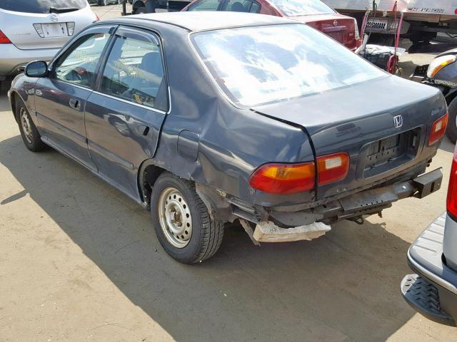 1HGEG8643PL030145 - 1993 HONDA CIVIC DX BLACK photo 3