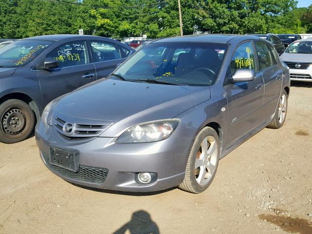 JM1BK143851236734 - 2005 MAZDA 3 HATCHBAC GRAY photo 2