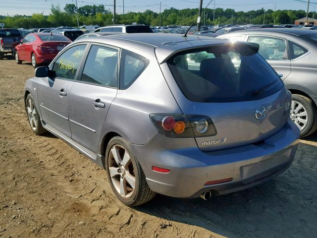 JM1BK143851236734 - 2005 MAZDA 3 HATCHBAC GRAY photo 3