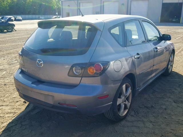 JM1BK143851236734 - 2005 MAZDA 3 HATCHBAC GRAY photo 4