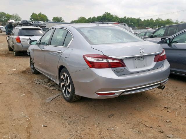 1HGCR2F85HA165822 - 2017 HONDA ACCORD EXL SILVER photo 3