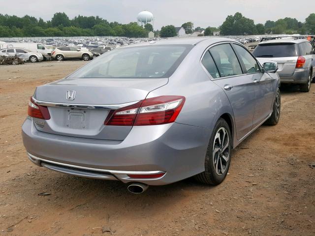 1HGCR2F85HA165822 - 2017 HONDA ACCORD EXL SILVER photo 4