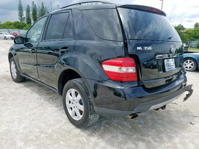 4JGBB86E56A105300 - 2006 MERCEDES-BENZ ML 350 BLACK photo 3