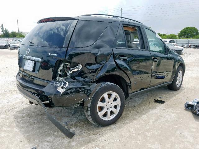 4JGBB86E56A105300 - 2006 MERCEDES-BENZ ML 350 BLACK photo 4