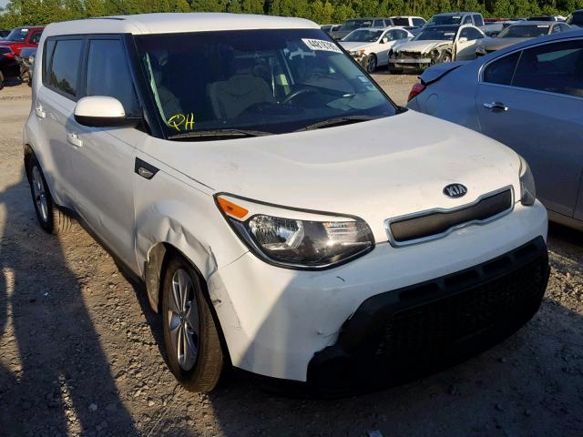 KNDJN2A23E7071578 - 2014 KIA SOUL WHITE photo 1