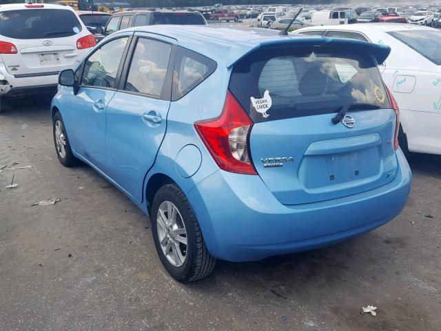 3N1CE2CP0EL382322 - 2014 NISSAN VERSA NOTE BLUE photo 3