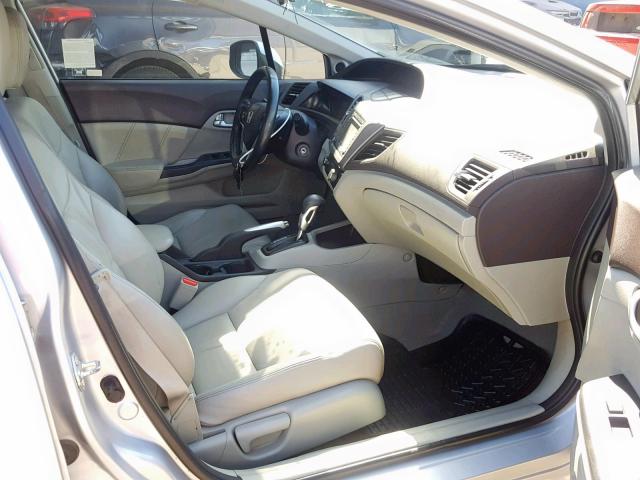 2HGFB2F91CH542974 - 2012 HONDA CIVIC EXL SILVER photo 5