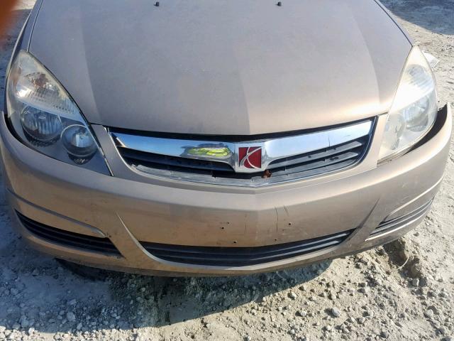 1G8ZS57N68F119433 - 2008 SATURN AURA XE TAN photo 9