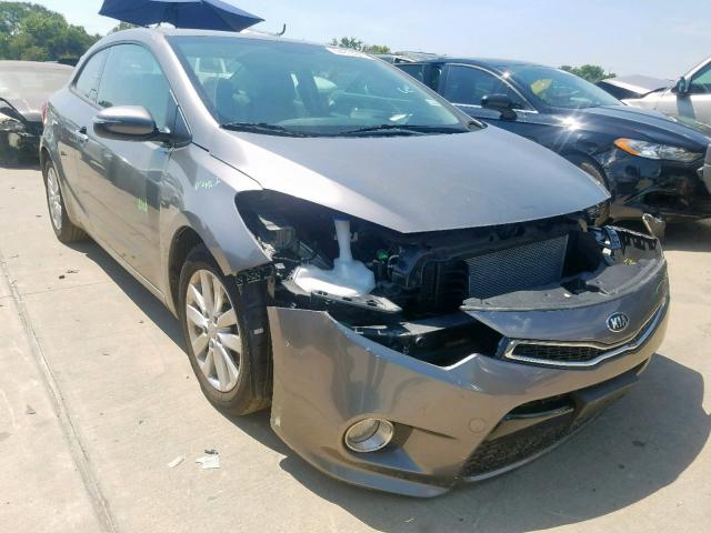 KNAFX6A84F5393085 - 2015 KIA FORTE EX GRAY photo 1