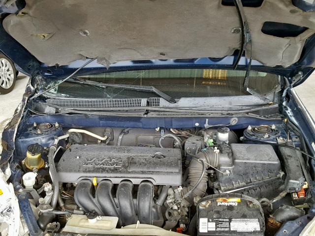 2T1KR32E73C098026 - 2003 TOYOTA MATRIX BLUE photo 7