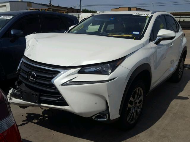 JTJYARBZ6F2020151 - 2015 LEXUS NX 200T WHITE photo 2