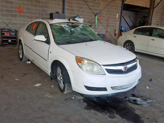 1G8ZS57N78F124348 - 2008 SATURN AURA XE WHITE photo 1