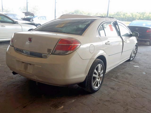 1G8ZS57N78F124348 - 2008 SATURN AURA XE WHITE photo 4