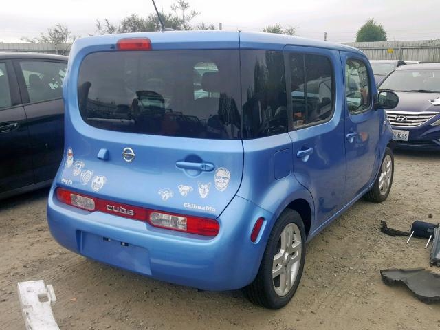 JN8AZ2KR2CT256178 - 2012 NISSAN CUBE BASE BLUE photo 4