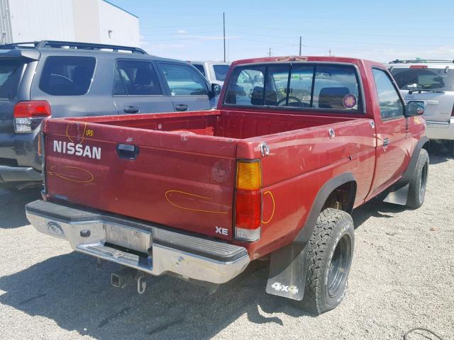 1N6SD11Y1RC324199 - 1994 NISSAN TRUCK XE RED photo 4