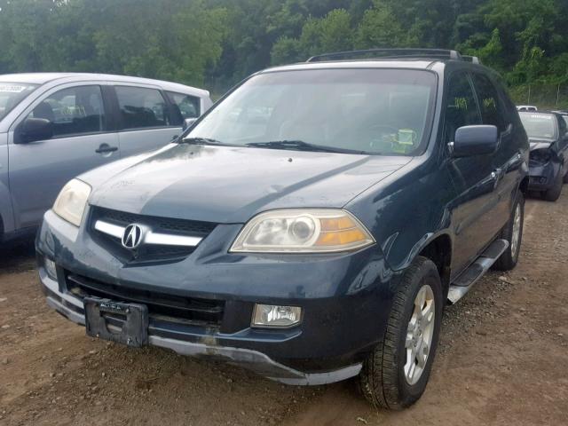 2HNYD18805H547354 - 2005 ACURA MDX TOURIN TURQUOISE photo 2