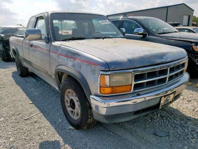 1B7FL23XXNS676697 - 1992 DODGE DAKOTA GRAY photo 1