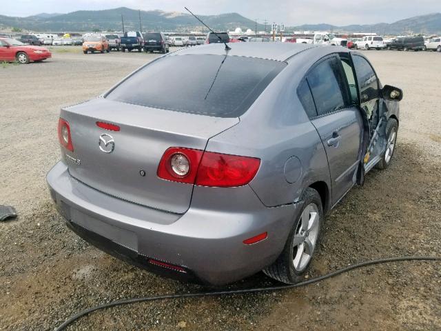 JM1BK12F761509791 - 2006 MAZDA 3 I GRAY photo 4