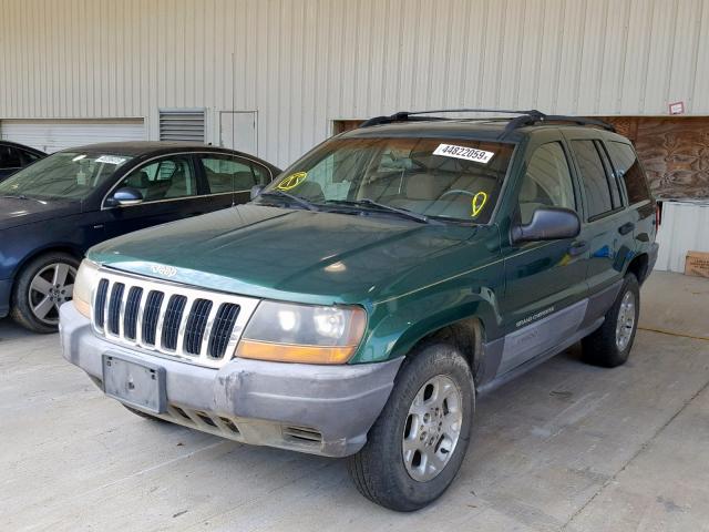 1J4GW58N9XC707935 - 1999 JEEP GRAND CHER GREEN photo 2