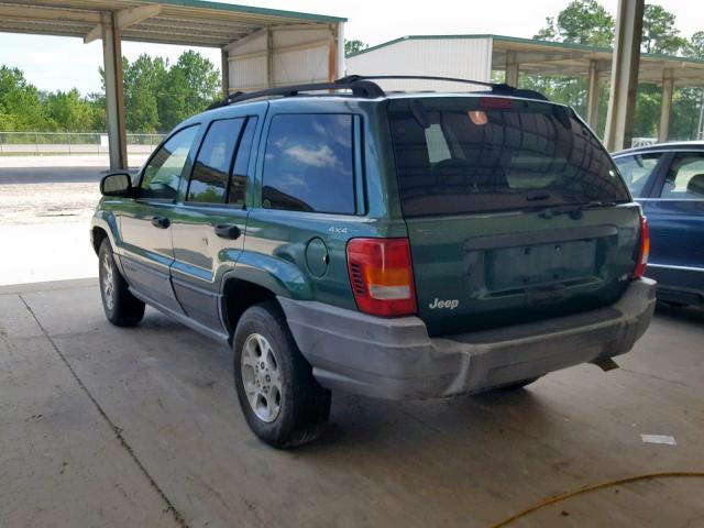 1J4GW58N9XC707935 - 1999 JEEP GRAND CHER GREEN photo 3