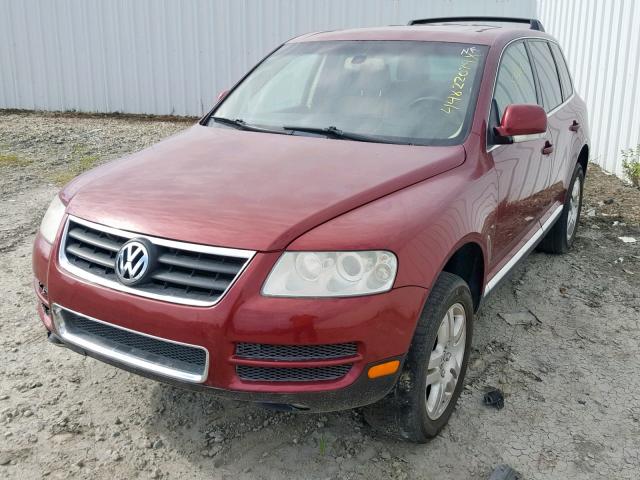 WVGZM77L35D077137 - 2005 VOLKSWAGEN TOUAREG 4. BURGUNDY photo 2