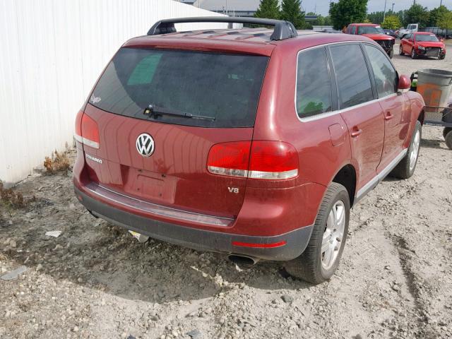 WVGZM77L35D077137 - 2005 VOLKSWAGEN TOUAREG 4. BURGUNDY photo 4