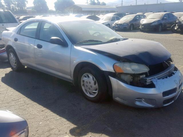 1B3EL36X03N570883 - 2003 DODGE STRATUS SE SILVER photo 1